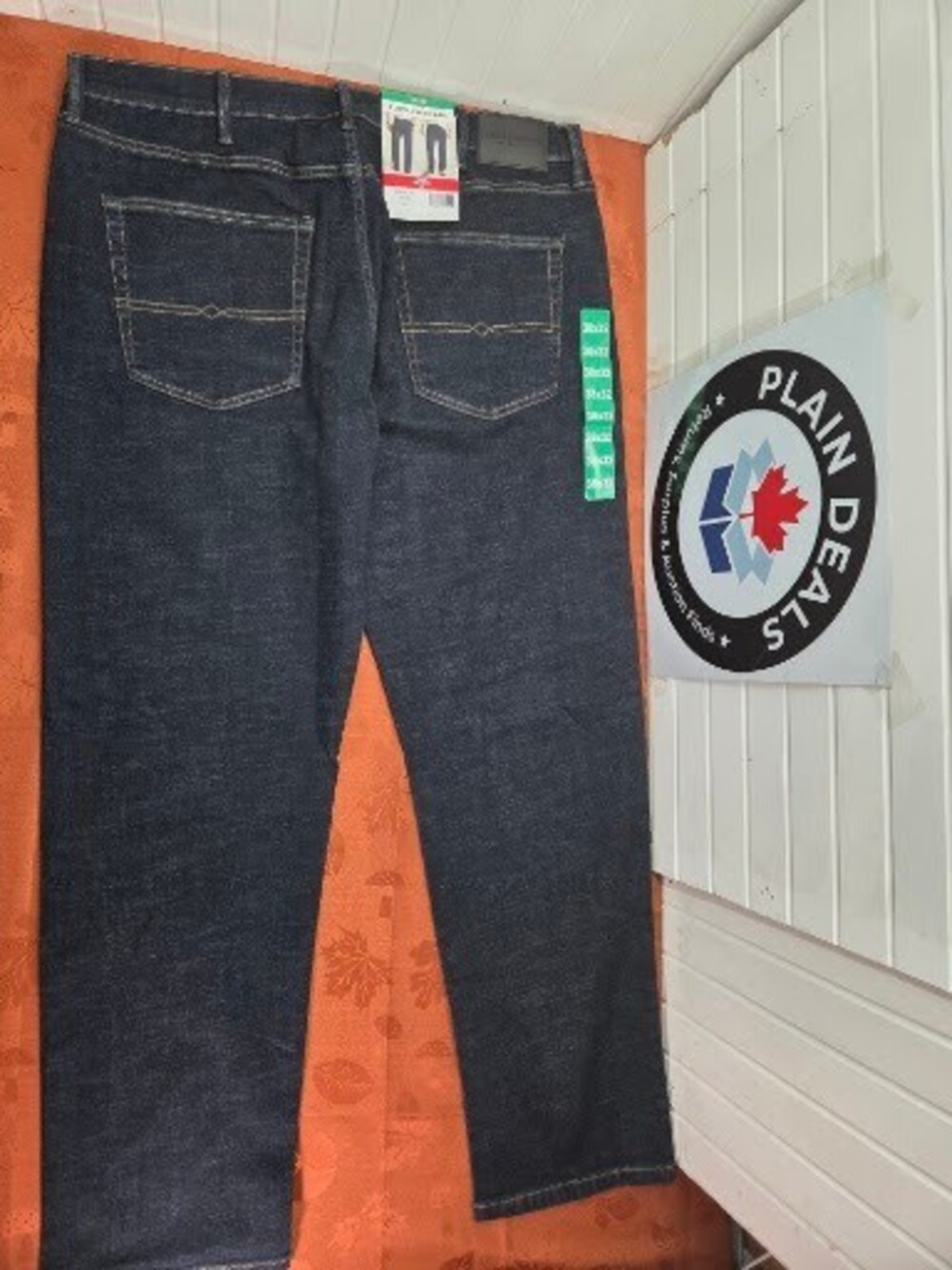 Lucky Brand 223 Straight Leg Stretch Jeans, Dark Wash, 38x32 - Picture 2 of 6
